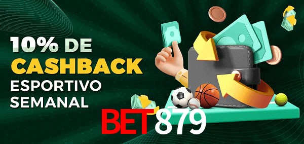 10% de bônus de cashback na bet879